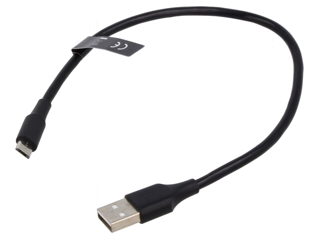 Kabel; USB 2.0; USB-A-stekker,USB B-microstekker; vernikkeld Kabel; USB 2.0; USB-A-stekker,USB B-microstekker; vernikkeld